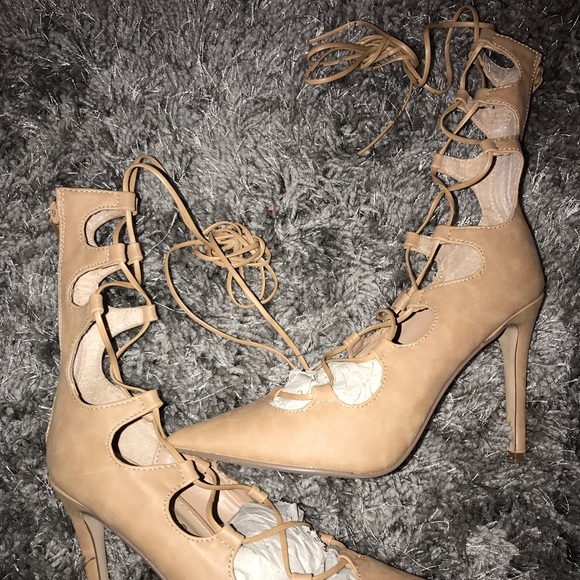 Lace Up Heels - Picture 1 of 1